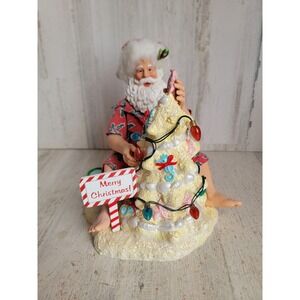 Possible dreams AS IS Santa's sandy tree beach Xmas home decor sandcastle